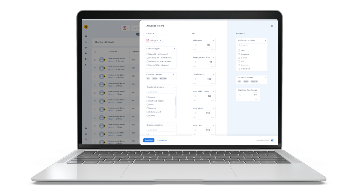 Filter And Create Your Own Creator List/Collection Kofluence
